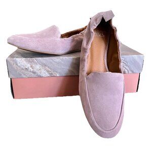 FRANCO SARTO Stacey Slip On Stretch Ballet Flats In Wisteria Suede Size 6.5M NEW